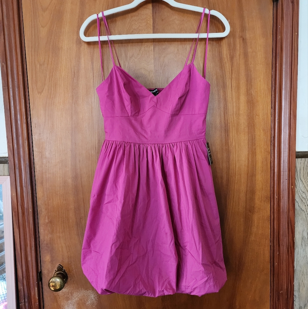 NWT Hot Pink XSmall Express Bubble Dress